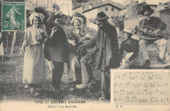 Types Et Coutumes D'Auvergne La Bourree