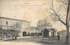 Lezignan Gare Des Tramways Et Grand Hotel