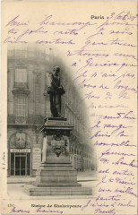 Paris ed. B.F. Statue de Shakespearre