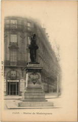 Paris ed. B.F. Statue de Shakespearre