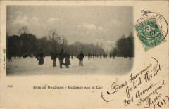 Paris ed. B.F. Bois de Boulogne Patinage sur les lacs