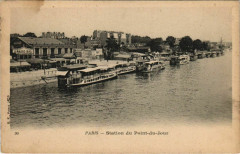 Carte postale ancienne Station du Point du Jour
                                                                     à Paris 15e
                                