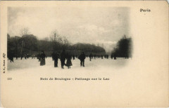 Paris ed. B.F. Bois de Boulogne Patinage sur les lacs