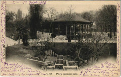 Carte postale ancienne Parc Montsouris
                                                                     à Paris 14e
                                