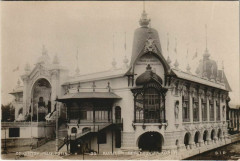 Paris Expo 1900 Photograph miniature Eaux et forets Pavillon