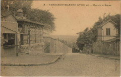 Carte postale ancienne Montmartre - Rue de la Bonne
                                                                     à Paris 18e
                                