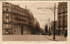 Avenue Théophile-Gauthier à Paris 16e