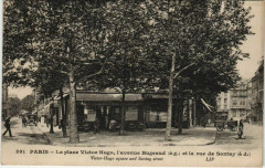 La place Victor Hugo, l'avenue Bugeaud et la rue de Sontay à Paris 16e