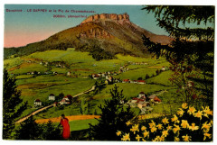 Isère Le Sappey et le Pic de Chamechaude animé