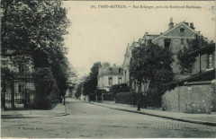 Auteuil - Rue Erlanger, prise du Boulevard Exelmans à Paris 16e