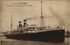S.S. El Biar - Nouveau Paquebot de la Cie Mixte Ships