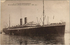 Le Paquebot Rochambeau - Cie Gle Transatlantique Ships