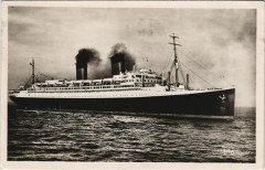 Le Paquebot Ile-de-France - Cie Gle Transatlantique Ships