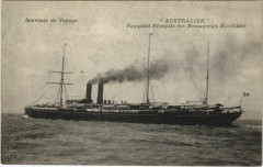 Australien - Paquebot Francais des Messageries Maritimes Ships -
													France
												