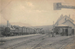 La Gare De Mouchard (Train cliché rare à Mouchard