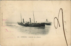 Ostende - Arrivee de la Malle Ships