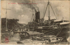 Saigon - Le Courrier en Partance pour la France Ships