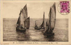Le Crotoy - Barques de Peche - Promenade sur Mer Ships