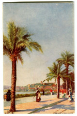 Alpes Maritimes Cannes Illustration La Croisette Raphaël Tuck Oilette à Cannes