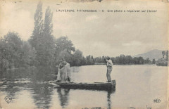 Auvergne Une Peche A L'Epervier Sur L'Allier
