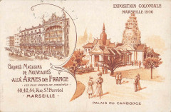 Marseille Exposition Coloniale 1906 Gds Magasins Aux Armes De France à Marseille