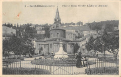 Saint Etienne Place Et Statue Girodet