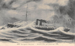 Marine Messageries Maritimes Armand Behic Par Grosse Mer