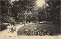 Vichy vu du parc à Vichy