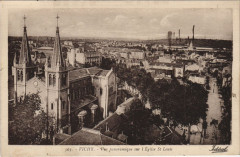 Vichy vue panoramique sur l'Eglise Saint-Louis à Vichy