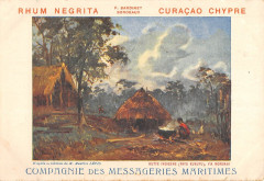Marine Messageries Maritimes Publicite Rhum Negrita Kukuyu Mombasa