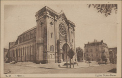 Carte postale, Epinal, Eglise Notre-Dame 3