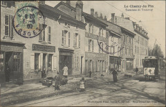 Carte postale, Le Champ du Pin, Terminus du Tramway
