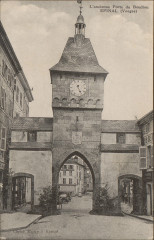 Carte postale, L'ancienne Porte du Boudiou, Epinal (Vosges)