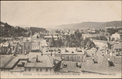 Carte postale, Epinal, Vue générale prise de la Terrasse du Château