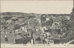 Carte postale, Epinal, Vue générale prise du Château 10