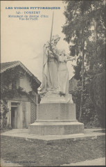 Carte postale, Domrémy, Monument de Jeanne d'Arc, Vue de profil