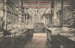 Carte postale, Galeries Fémina, Epinal, Vue intérieure des Etablissements 3