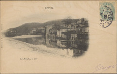 Carte postale, Epinal, La Moselle, le soir