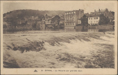 Carte postale, Epinal, La Moselle par grandes eaux