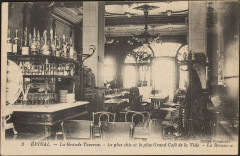 Carte postale, Epinal, La Grande Taverne, Le plus chic et le plus Grand Café de la Ville, La Brasserie -
													88 Vosges
												