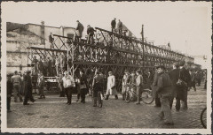 Carte postale, Epinal, Chantier de reconstruction