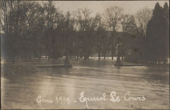 Carte postale, Crue 1919, Epinal, Le Cours -
													88 Vosges
												