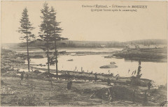Carte postale, Environs d'Epinal, Le Réservoir de Bouzey (quelques heures après la catastrophe) 2
