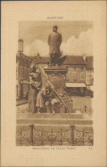 Carte postale, Saint-Dié, Monument de Jules Ferry