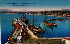 Saint-Raphael Le Port et vue sur le quartier des Sables