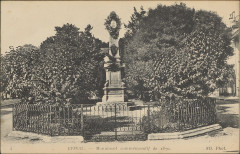 Carte postale, Epinal, Monument commémoratif de 1870