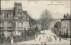 Carte postale, Arches, Avenue de la Gare -
													88 Vosges
												