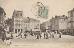 Carte postale, Epinal, La Place des Vosges 7