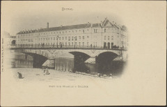Carte postale, Epinal, Pont sur Moselle et Collège