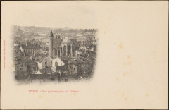 Carte postale, Epinal, Vue générale prise du Château 9